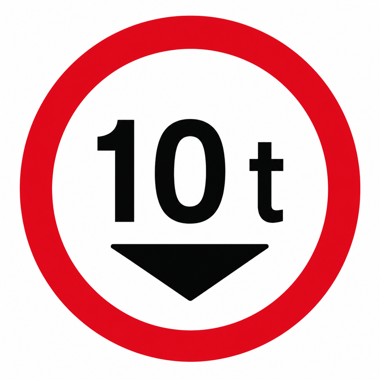 Placa R-14 — Peso bruto total máximo permitido