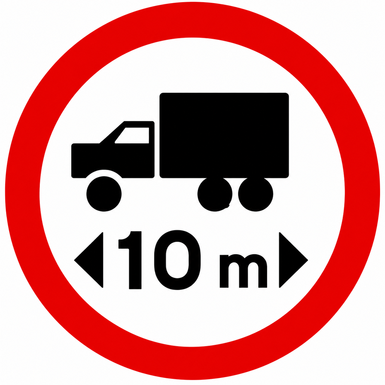 Placa R-18 — Comprimento máximo permitido