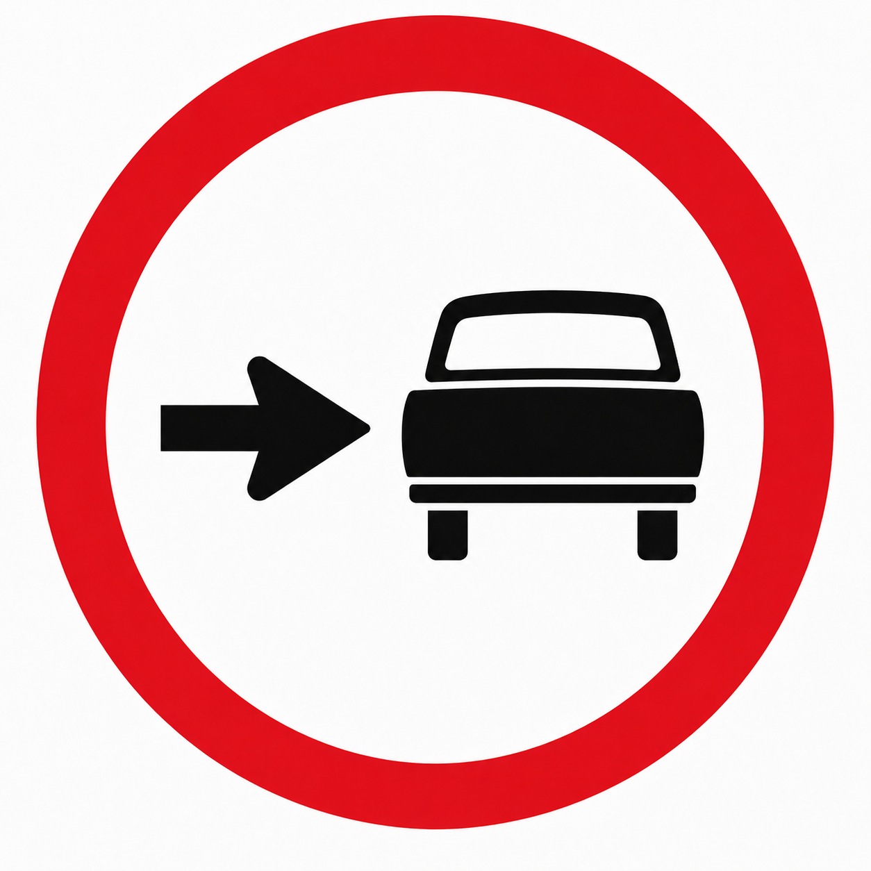 Placa R-23 — Conserve-se à direita