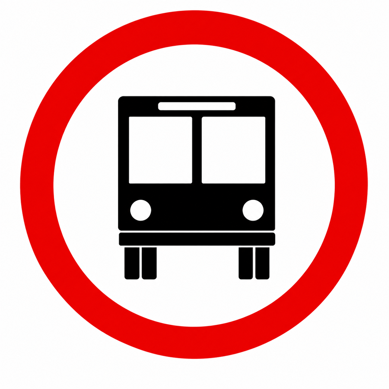 Placa R-32 — Circulação exclusiva de ônibus