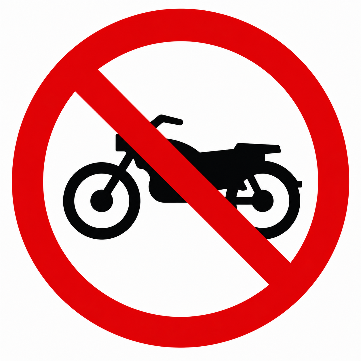 Placa R-37 — Proibido trânsito de motocicletas, motonetas e ciclomotores