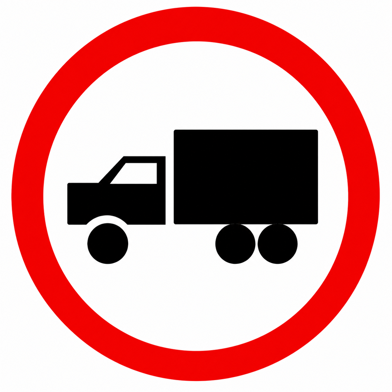 Placa R-39 — Circulação exclusiva de caminhão